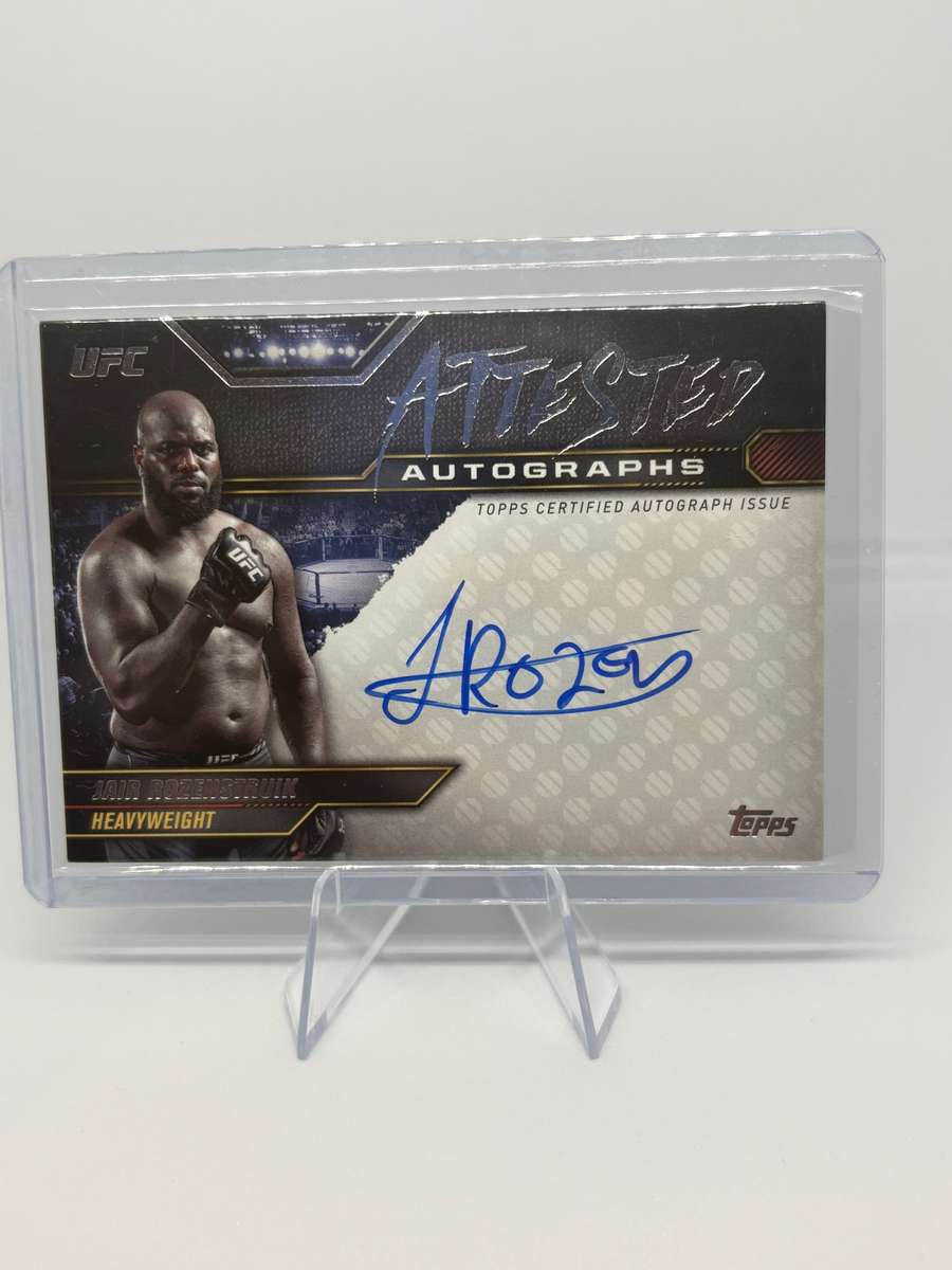 2024 Topps UFC Knockout - Jair Rozenstruik Attested Auto #ATT-JRK