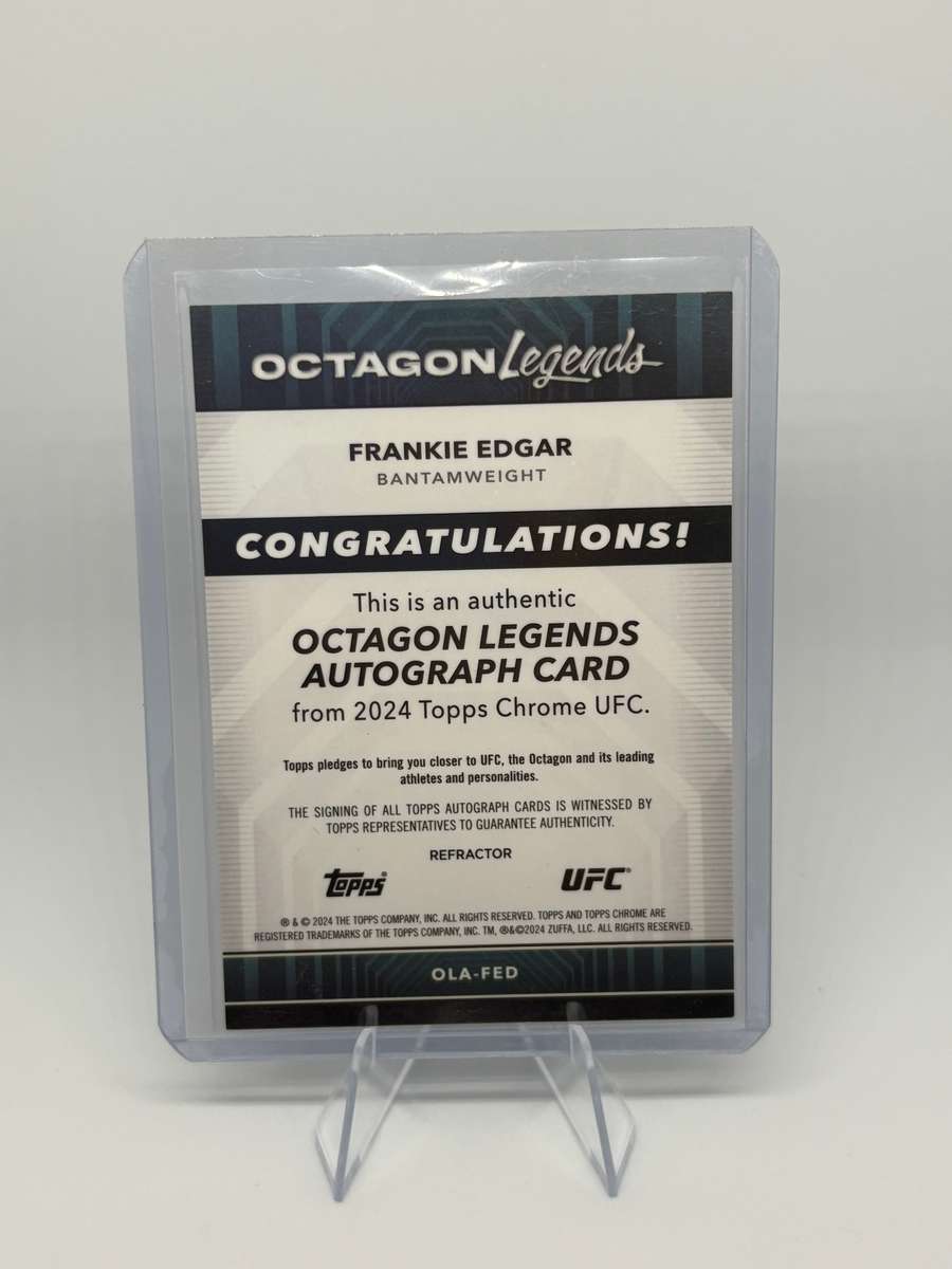 2024 Topps Chrome UFC - Frankie Edgar Octagon Legends Auto 16/150 #OLA-FED