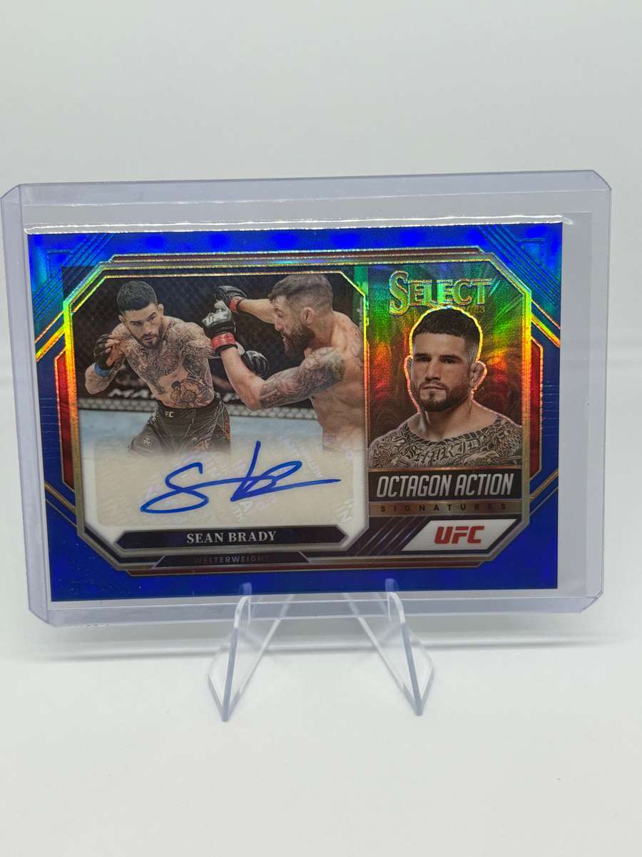 2023 Panini Select UFC - Sean Brady Auto 48/75 Blue Prizm #OA-SBD