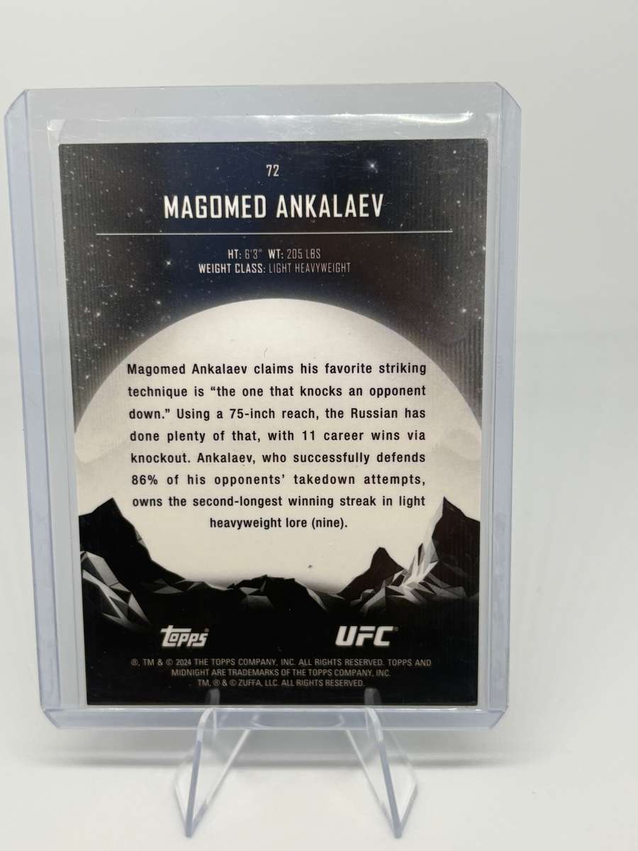 2024 Topps UFC Midnight - Magomed Ankalaev SP Orange 43/75  #72