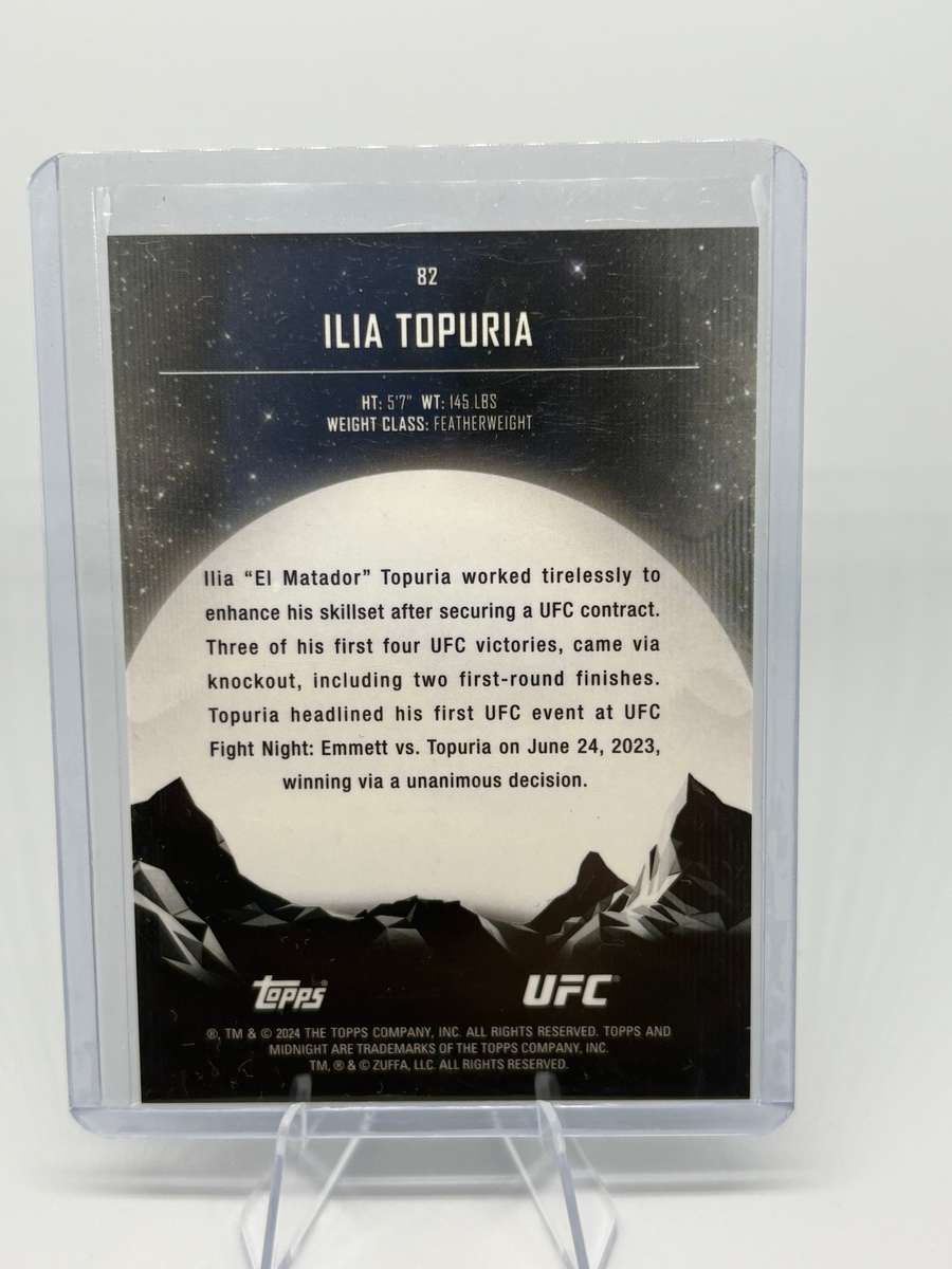 2024 Topps UFC Midnight - Ilia Topuria Base #82