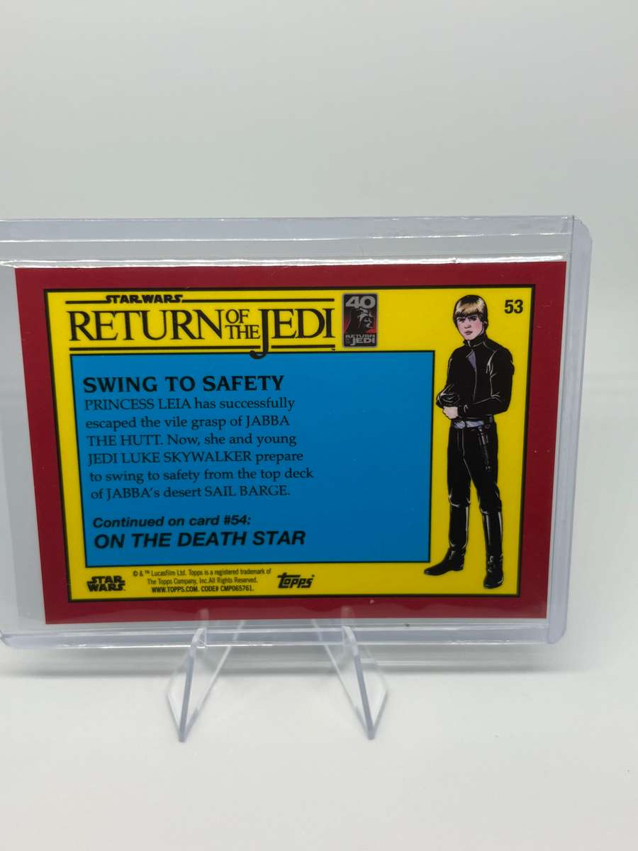 Topps Chrome Sapphire 2023 Star Wars ROTJ - Swing to Safety 46/60 #53