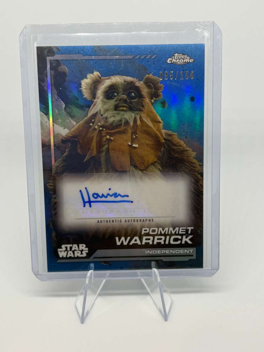 2024 Topps Chrome Star Wars - Pommet Warrick Chrome Autograph Card 95/150 #AU-HD
