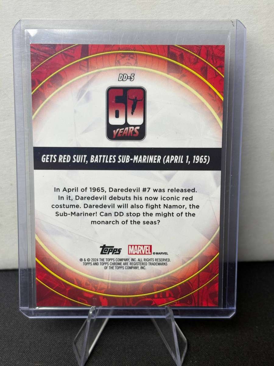 2024 Topps Chrome Marvel - Get's Red Suit, Battles Sub-mariner DD-5 SP Trading Card