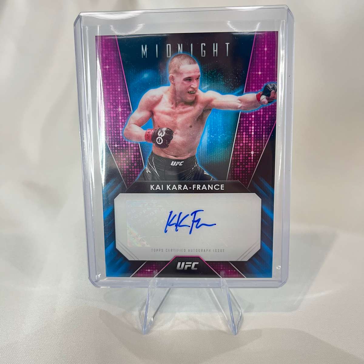 2024 Topps UFC Midnight - Glimmer Graphs Auto Kai Kara-France #GG-KKF