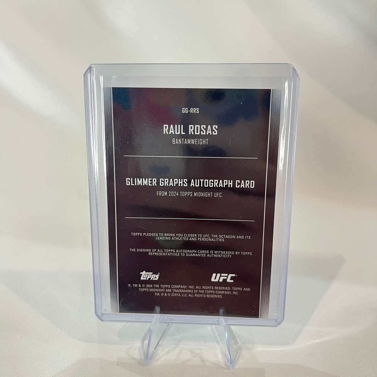 2024 Topps UFC Midnight - Glimmer Graphs Auto Raul Rosas #GG-RRS