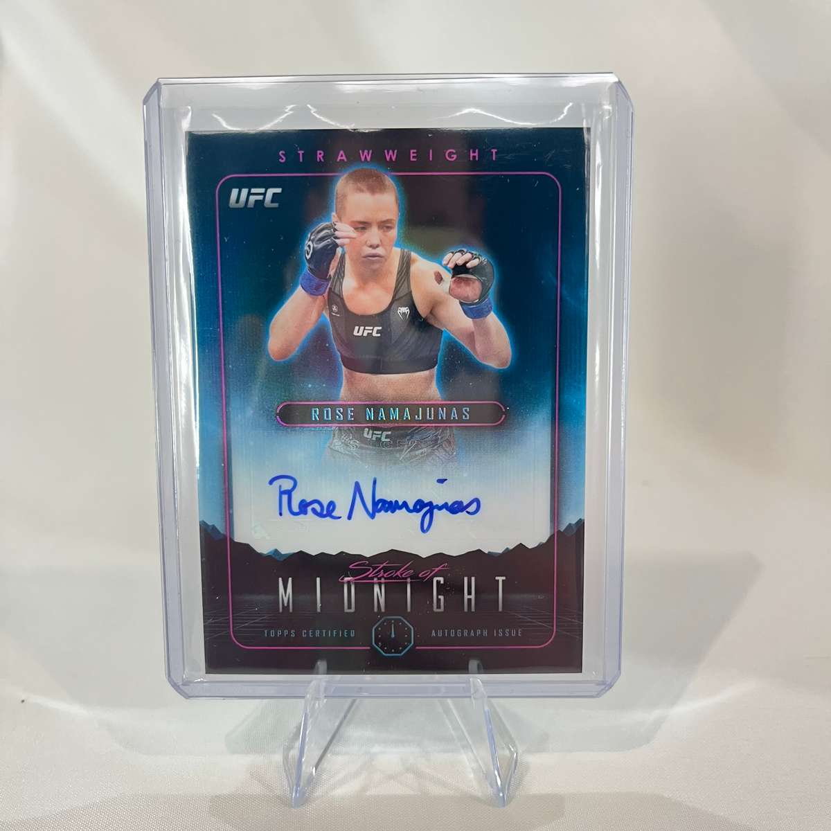 2024 Topps UFC Midnight - Stroke of Midnight Auto Rose Namajunas #SMA-RNS