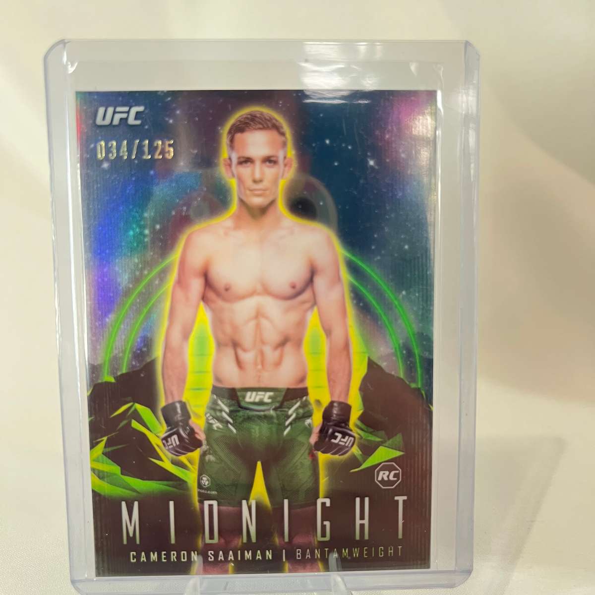 2024 Topps UFC Midnight - Cameron Saaiman Morning RC SP 34/125 #15