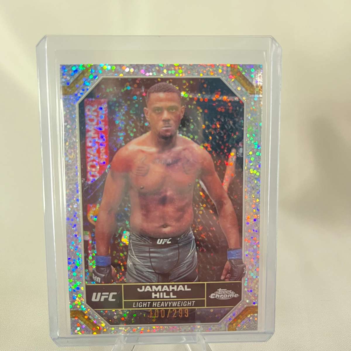 2024 Topps Chrome UFC - Jamahal Hill Speckle Refractor 100/299 #89
