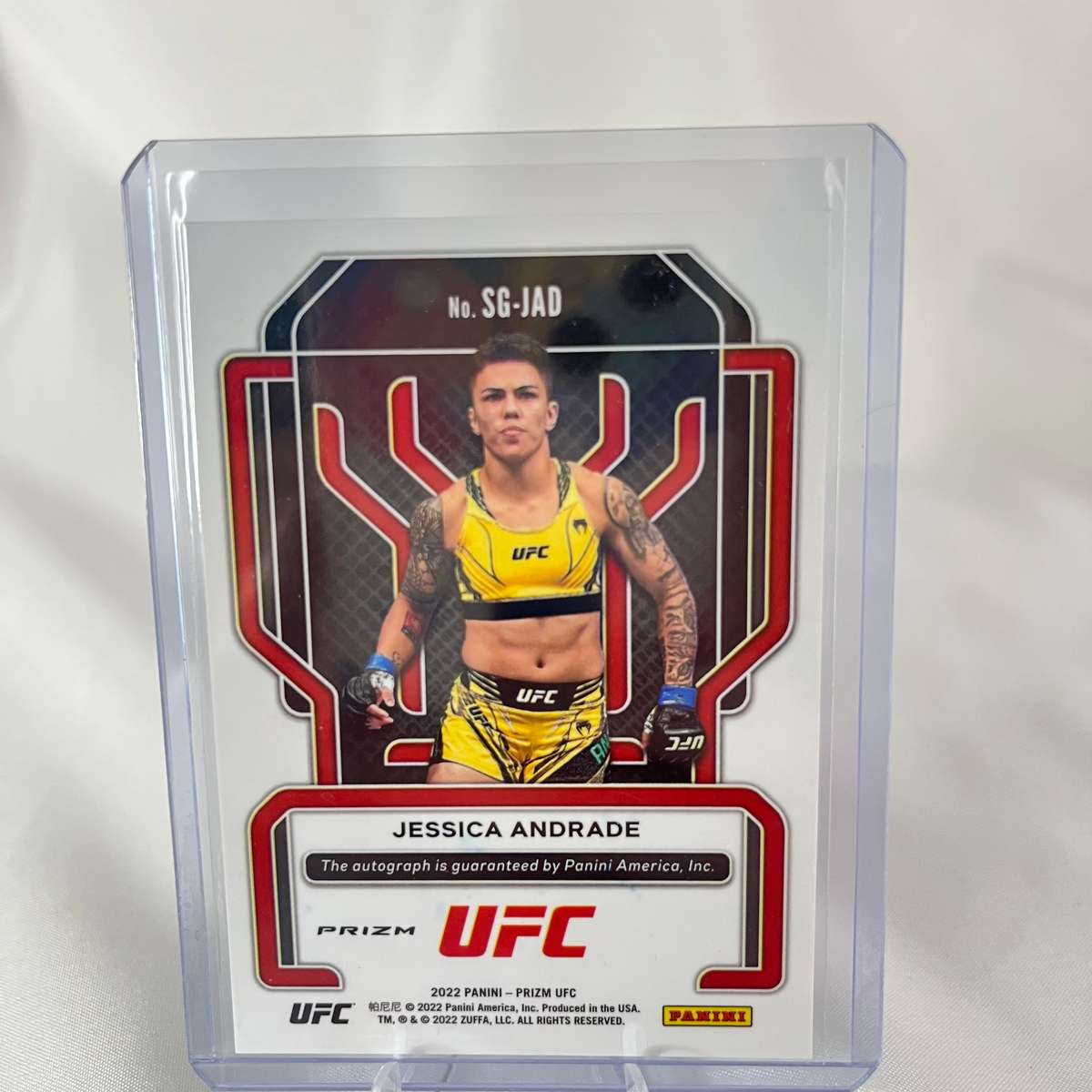 2022 UFC Panini Prizm - UFC Signatures #SG-JAD Jessica Andrade