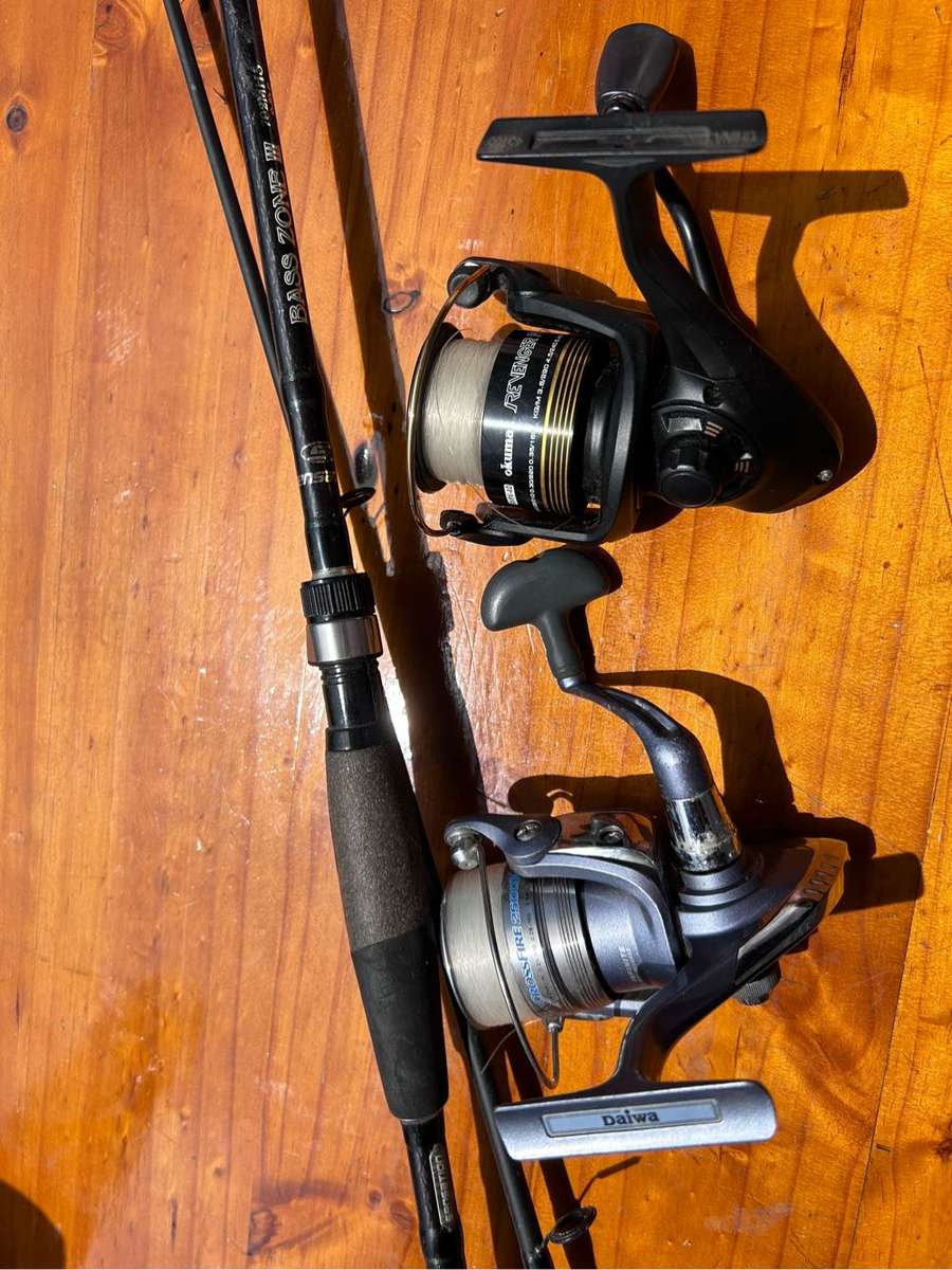 Fishing rod and 2 reels