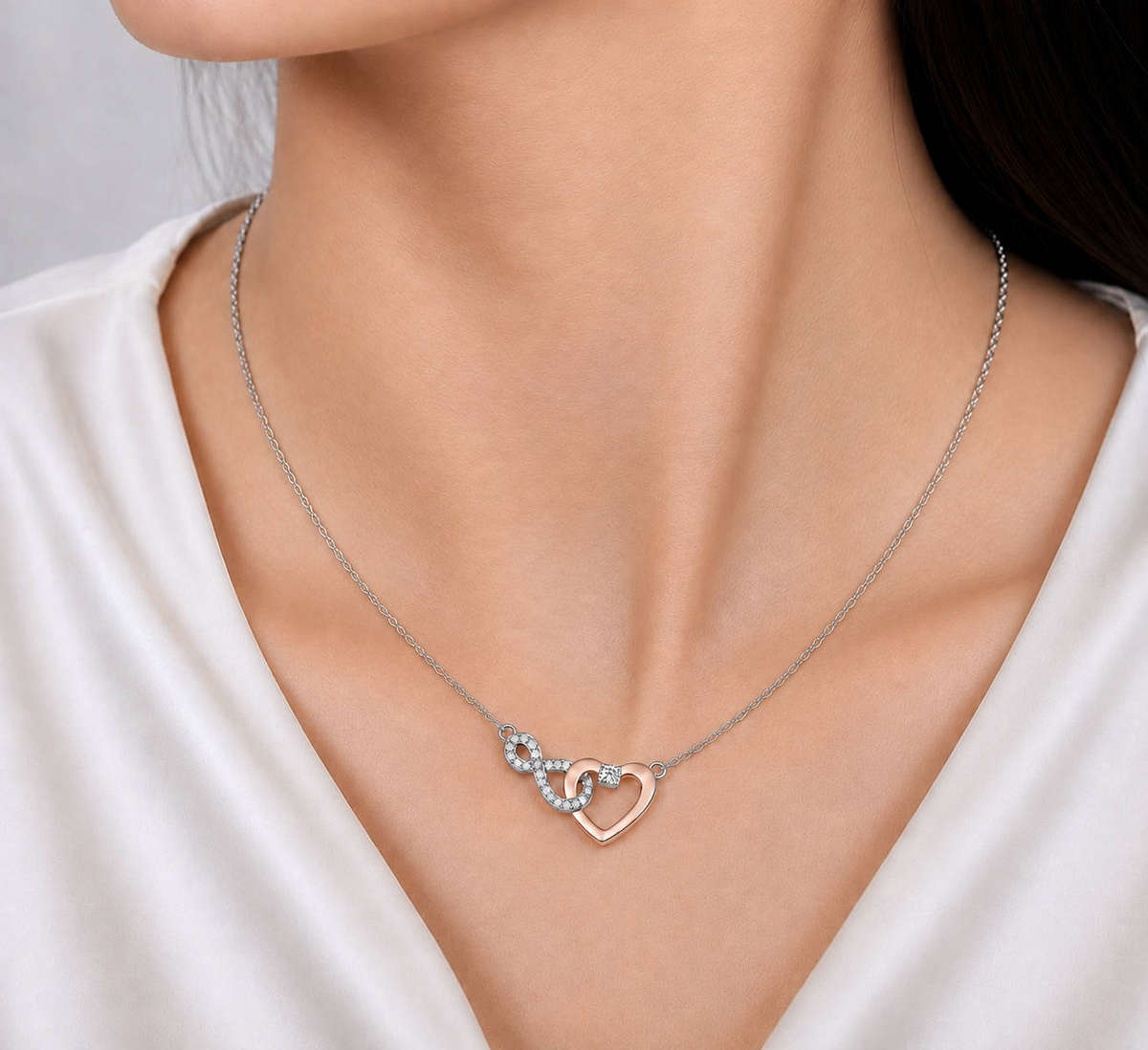 Eternal Love Pendant Necklace with Gift Card and Gift Box