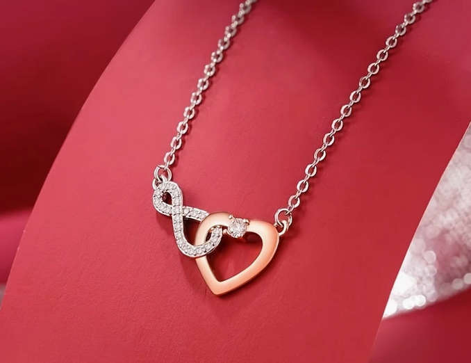 Eternal Love Pendant Necklace with Gift Card and Gift Box