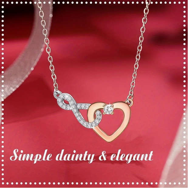 Eternal Love Pendant Necklace with Gift Card and Gift Box