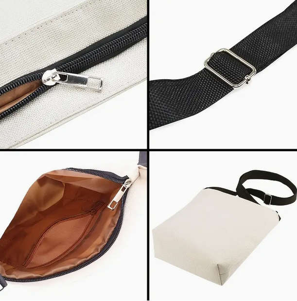 Pomeranian Print Cross Body Bag with Adjustable Strap