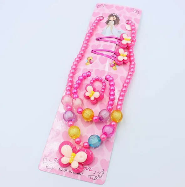 Butterfly Watch Jewellery and Hair Accessory Set