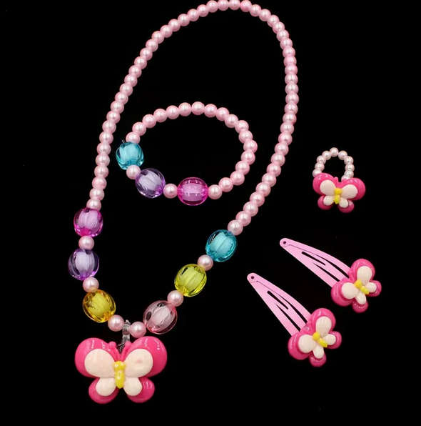 Butterfly Watch Jewellery and Hair Accessory Set