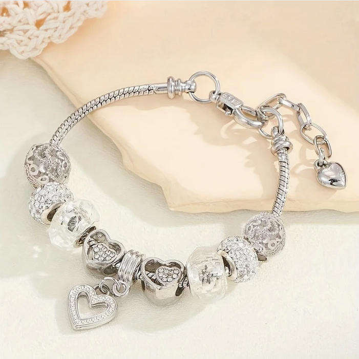Charm Bracelet with Heart Pendant