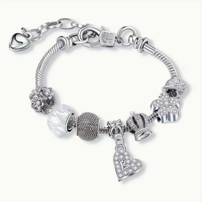 Charm Bracelet with Heart Pendant