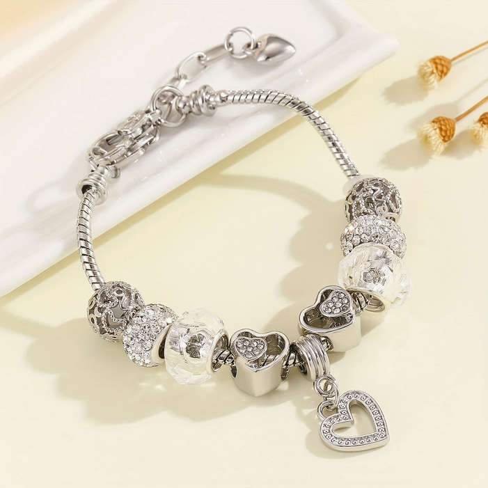 Charm Bracelet with Heart Pendant