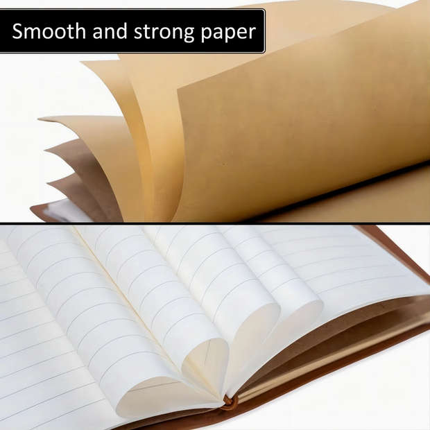 Vintage Message Embossed Journal with Wrap Closure