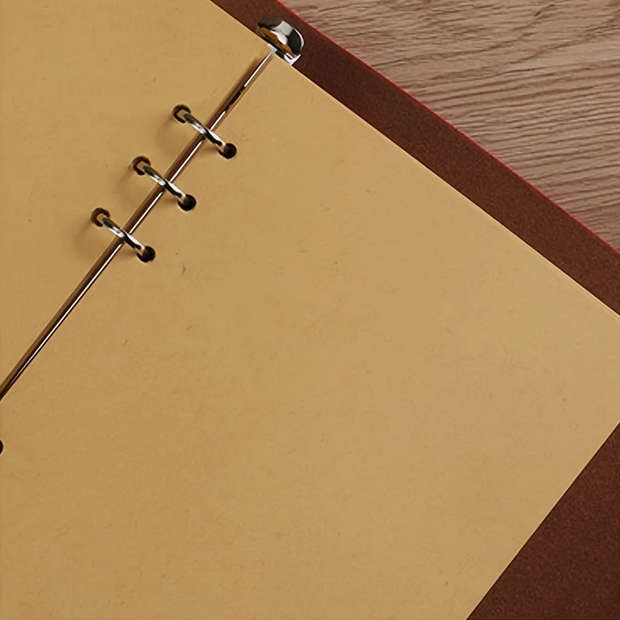 Vintage Heart Embossed Journal with Wrap Closure - Brown