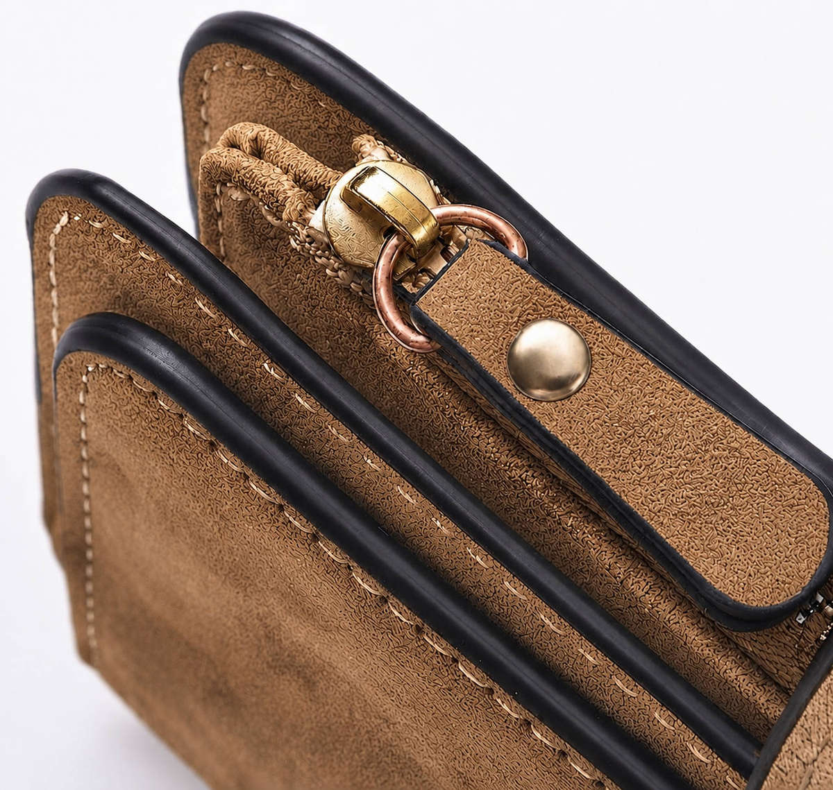 Heart & Paw Print Wallet - Camel