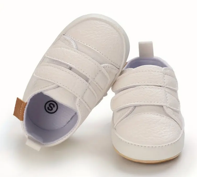 Beautiful Baby Sneakers 2 Pairs Dark Grey and White