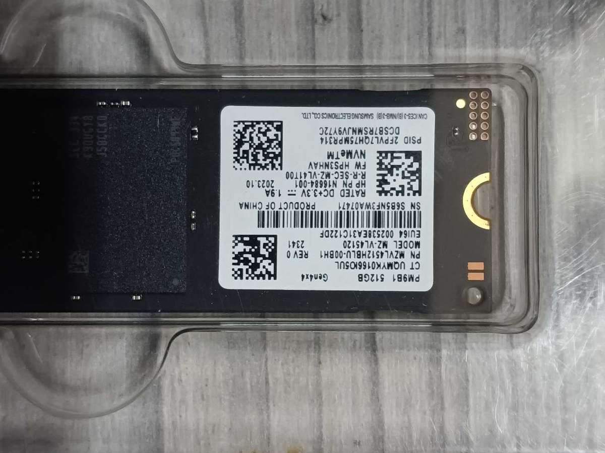 512GB Nvme Gen 4 Samsung SSD Drive