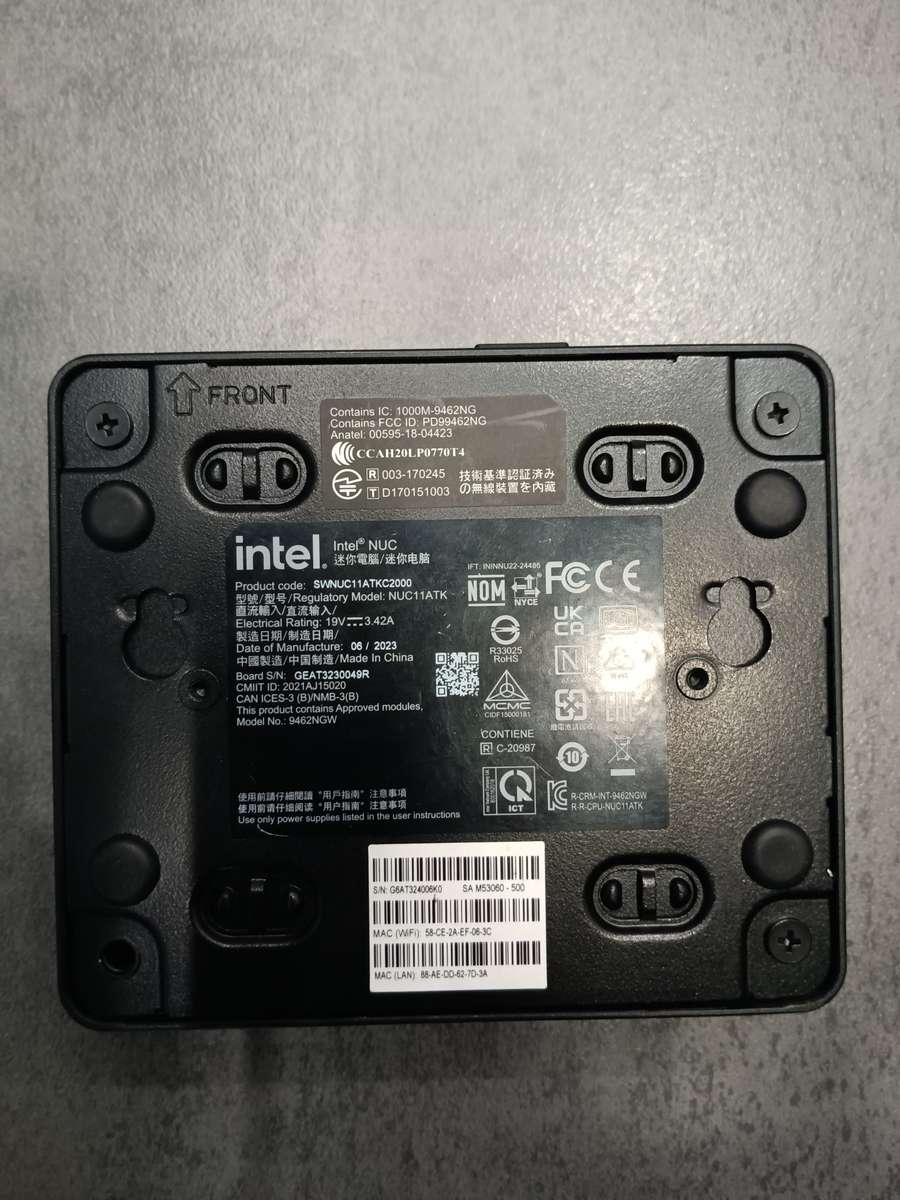 Intel NUC11ATK  MIN Computer/Celeron N4505 CPU/8GB Memory/256GB NVMe