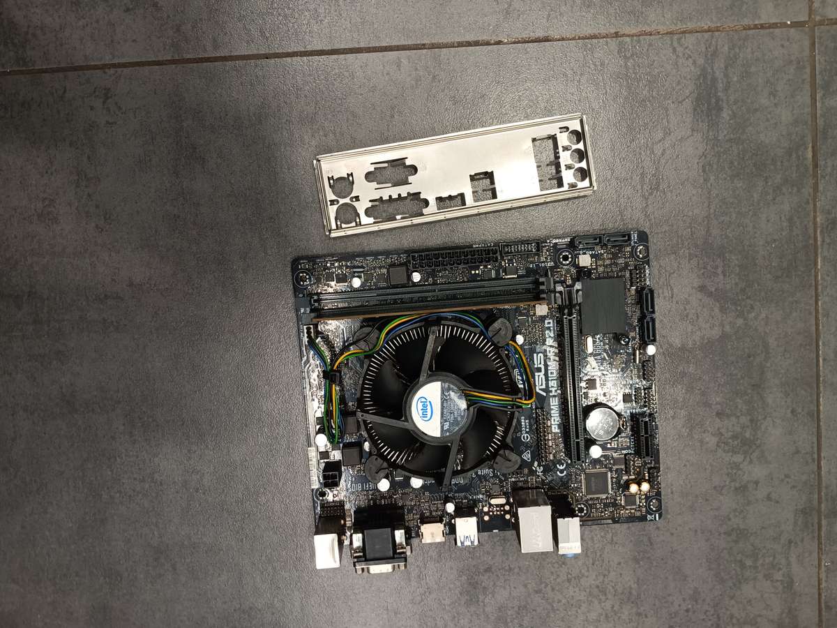 ASUS Prime H310M-R R2.0 Combo/Core i5 8500 Cpu/8gb Ram/Cooler/Backplate