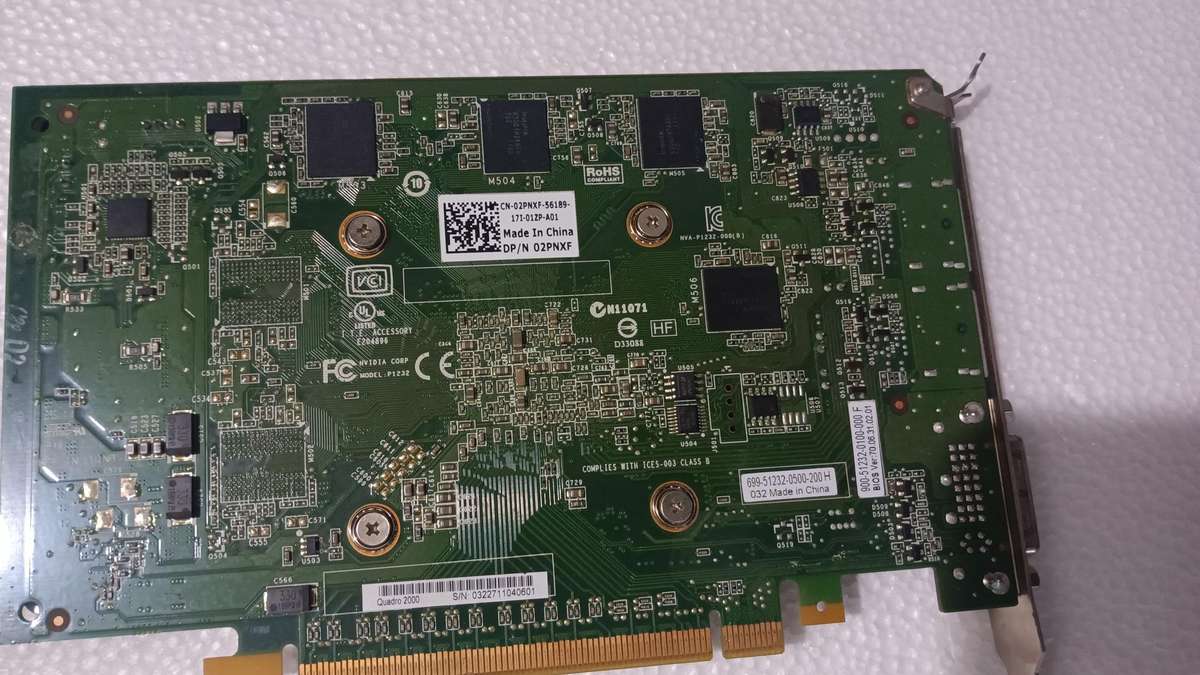 Nvidia Quadro 2000 Workstation Graphics card