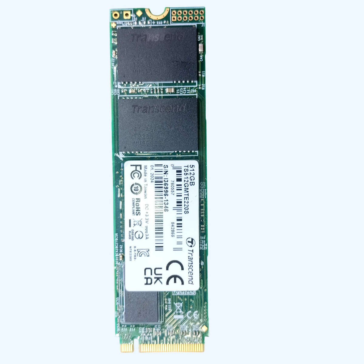 500gb Transcend PCIe Gen3 Nvme SSD