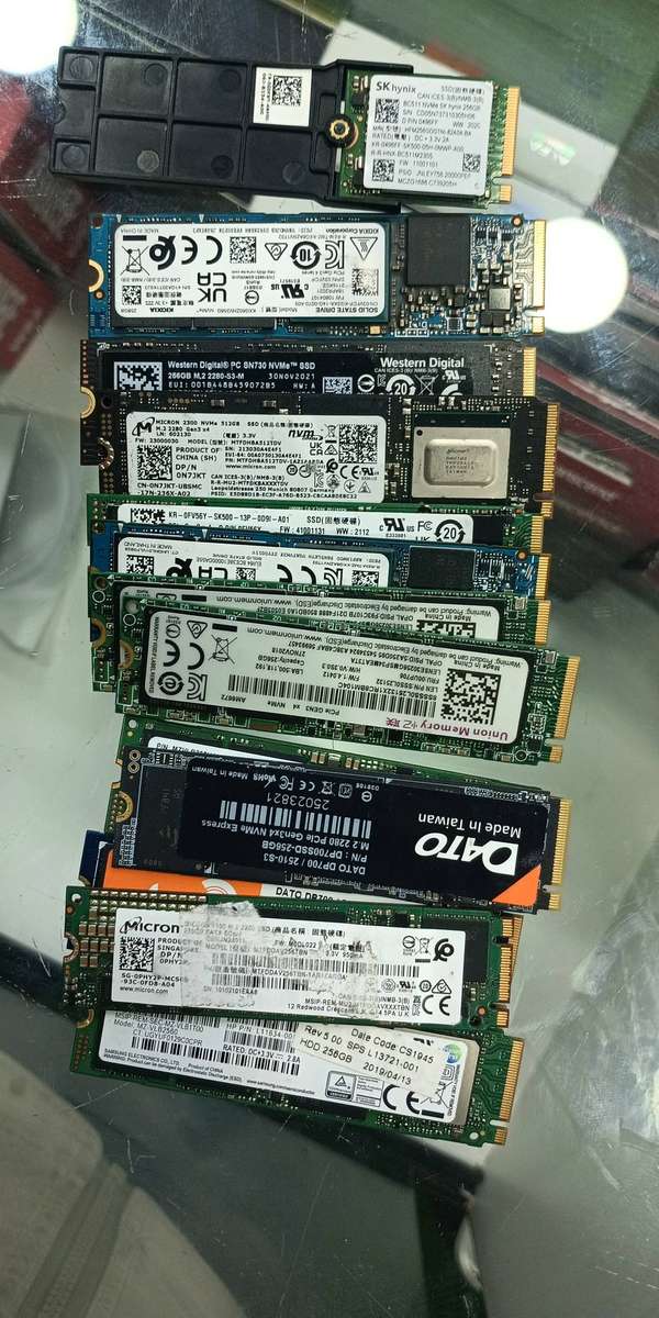 256gb Nvme SSDs Mixed brands(High Speed and reliable)