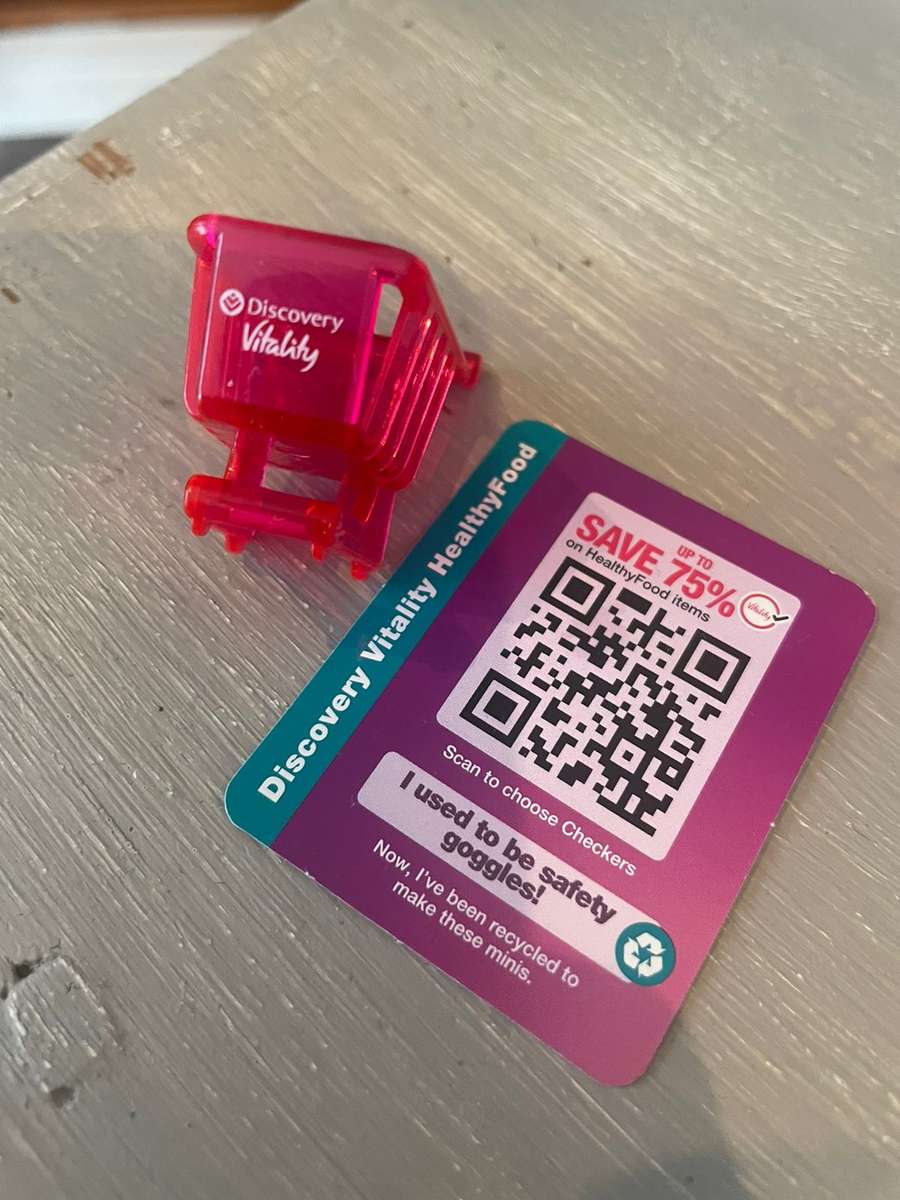 Checkers Little Shop Vitality Pink Trolley w/ Card