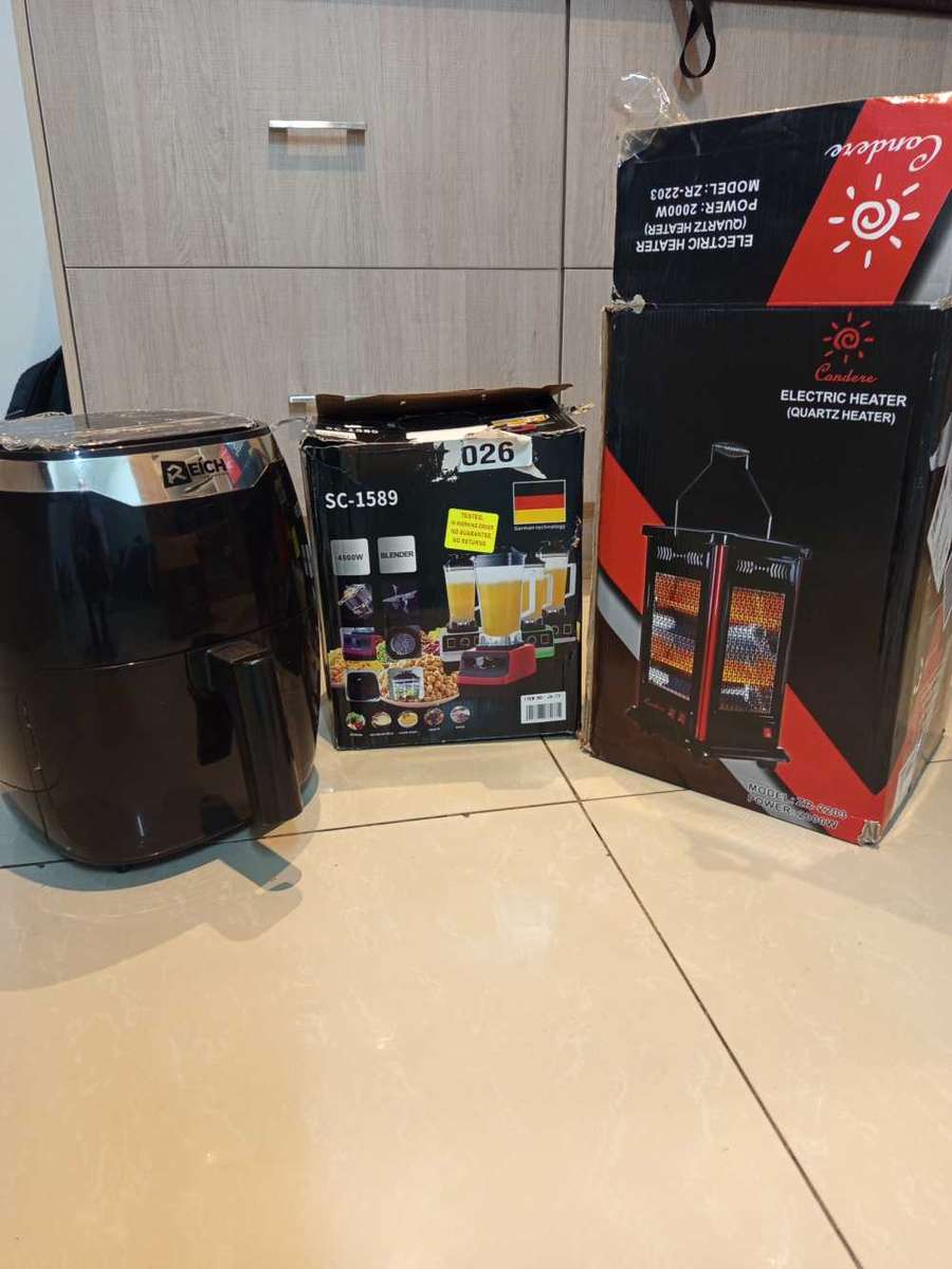 ***Defective Bundle***XXL Air Fryer+ Heater +Blender***