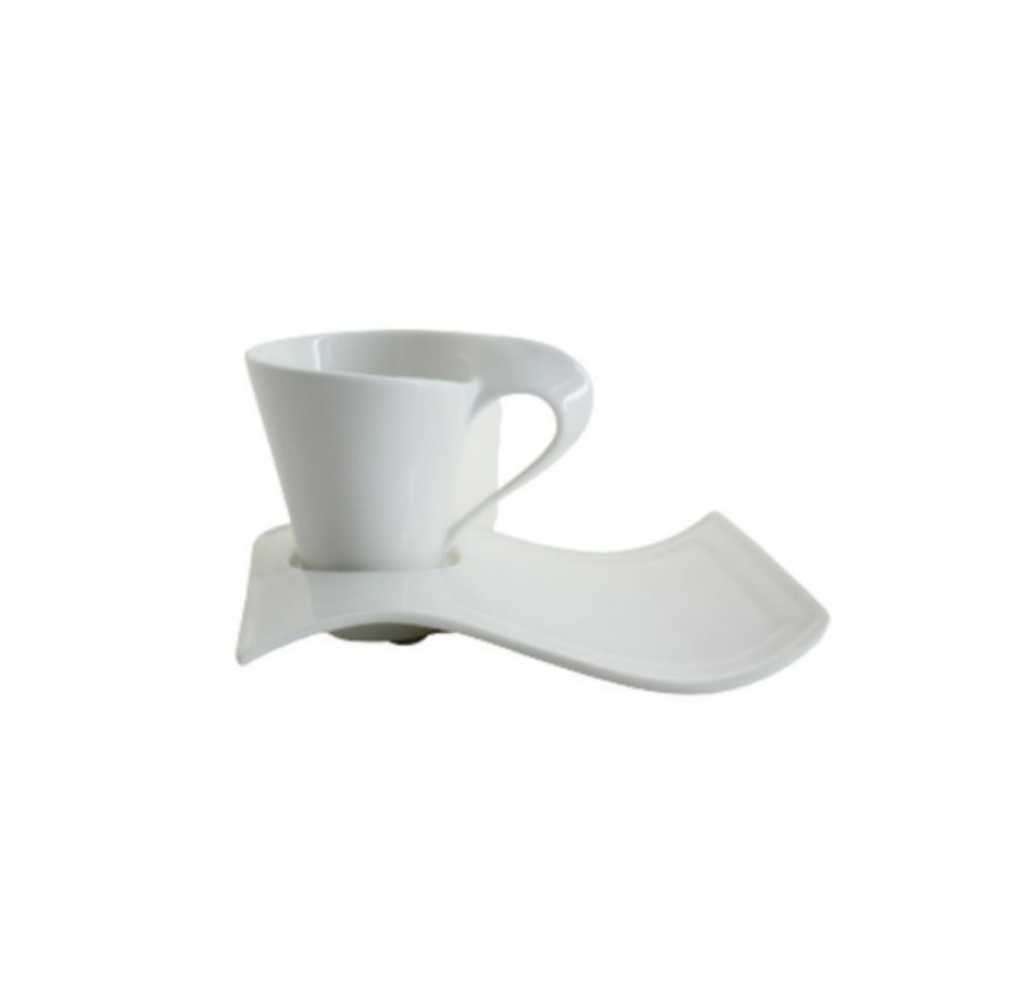 Elegant Wave Tea Set- 12 Piece Cup & Saucer