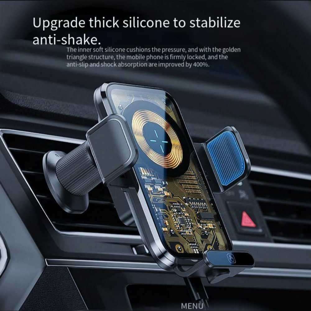 15W Car Wireless Charging & Phone Holder