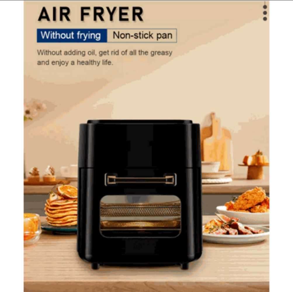Black 15 L Technology Air Fryer Oven Multifunction Electric Air Fryer