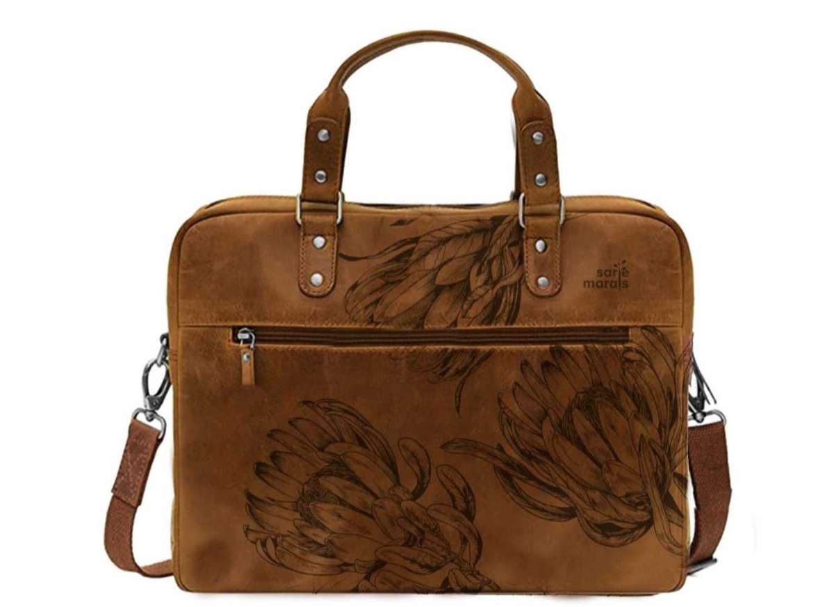 Genuine leather laptop bag protea  11  14 My Sarie Marais