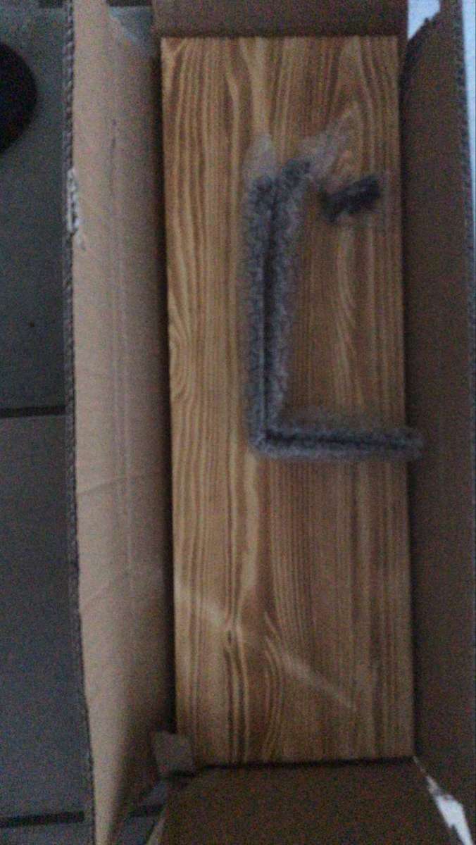 Wood Floating Shelves 2-Set with Metal Brackets for Office/Gym/Home - Woodgrain-Brown