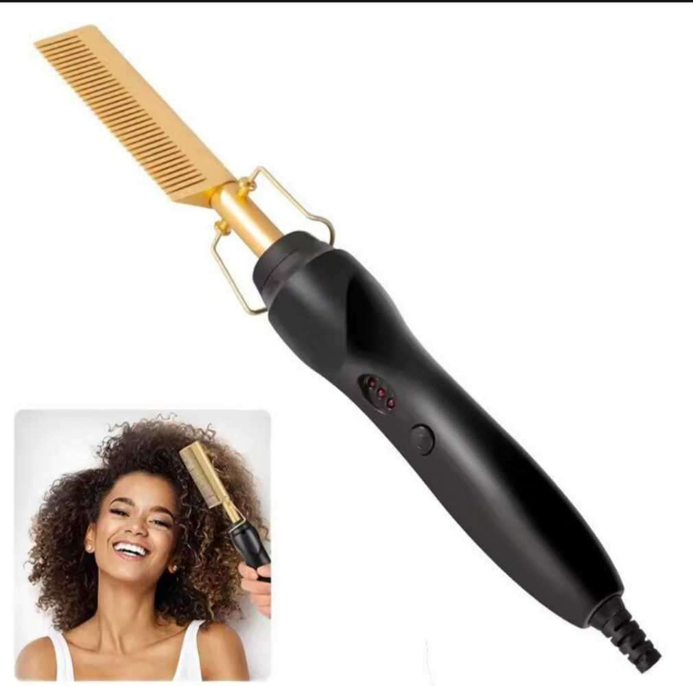 Hot Comb - Electric Straightening Hot Comb for Hair and Wigs
