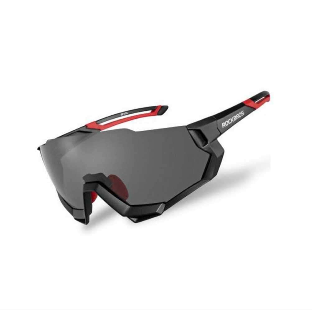 Rockbros Polarized Multi-Lens Cycling Glasses - Black