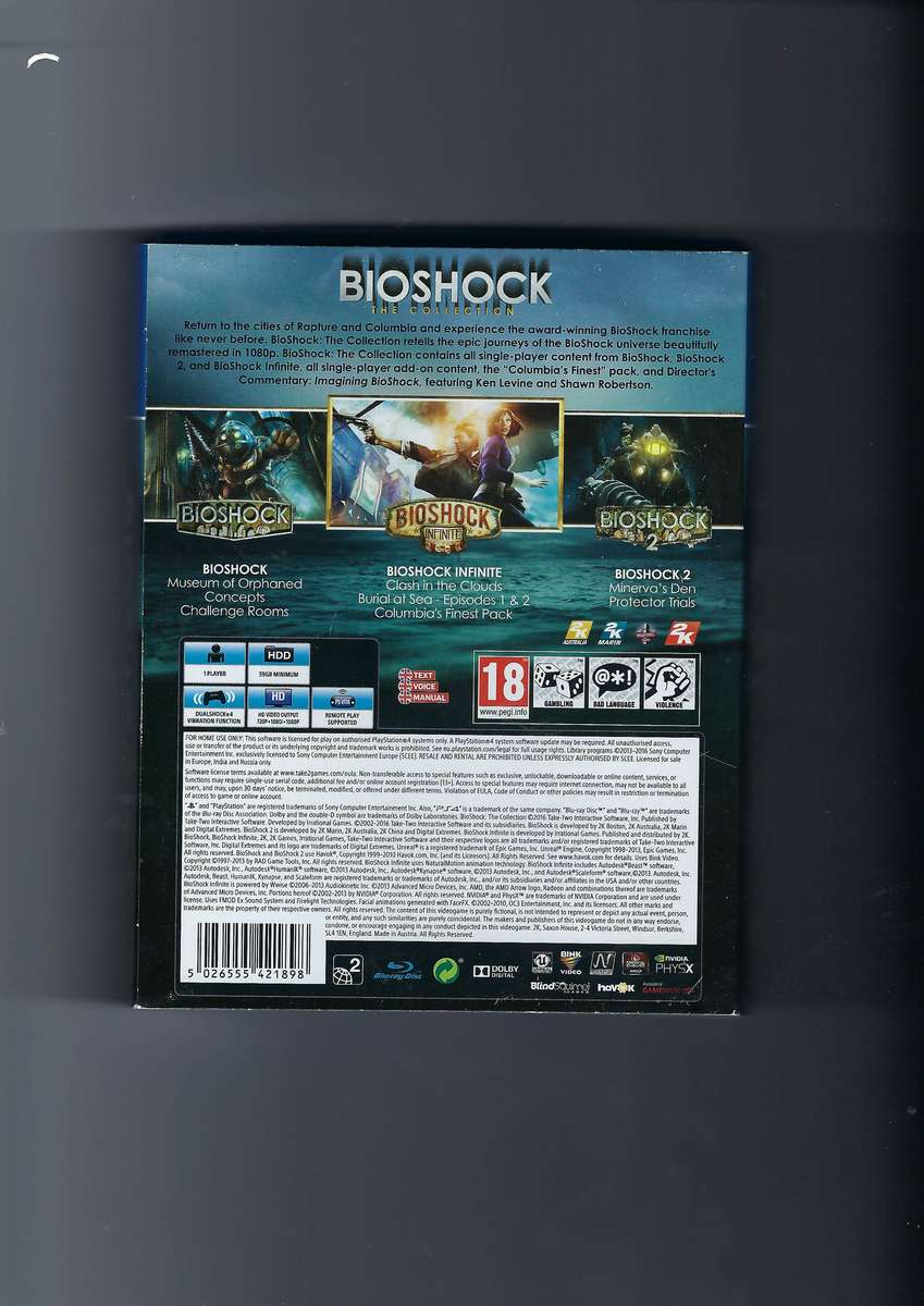 PlayStation 4: Bioshock: The collection