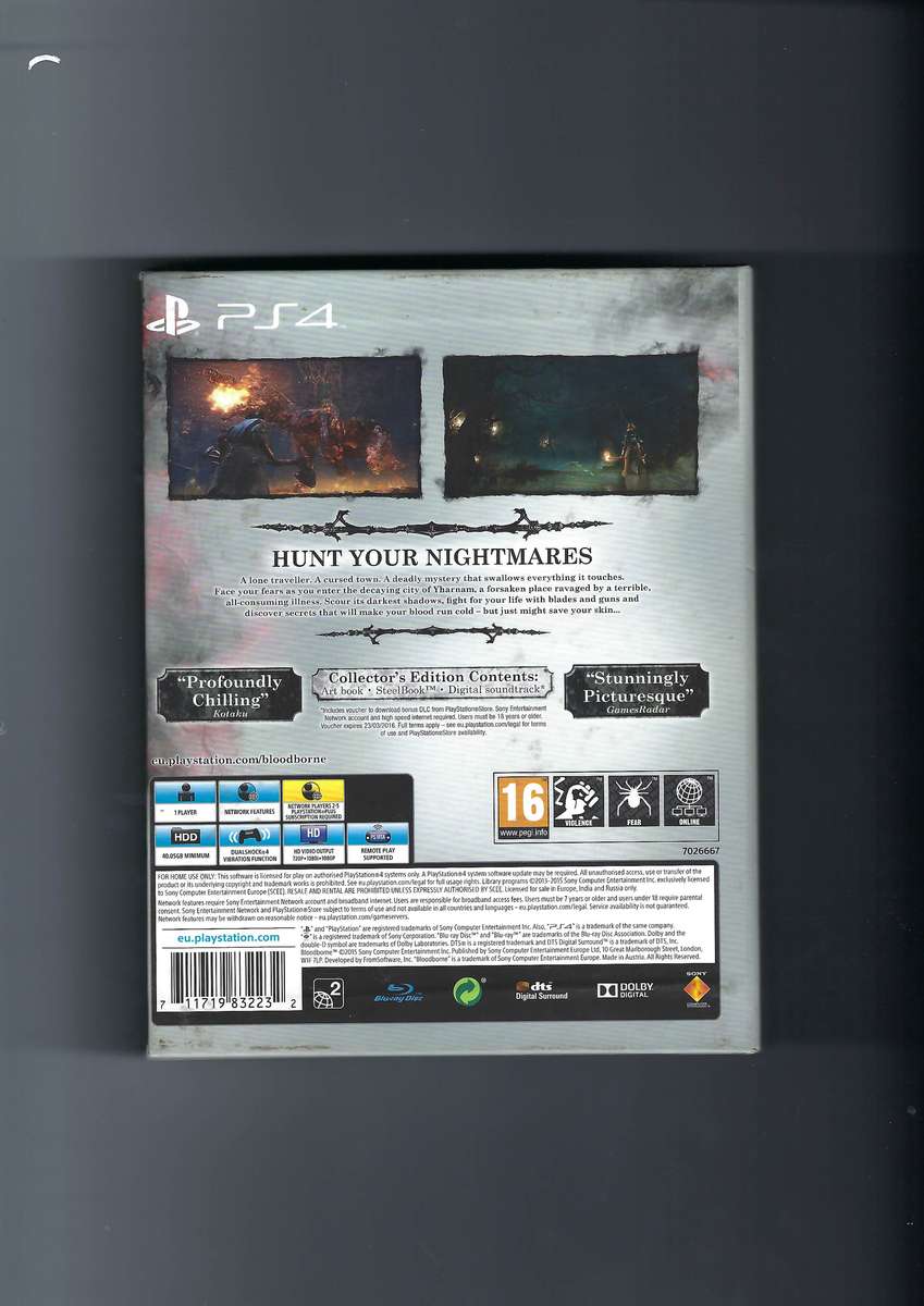 PlayStation 4: Bloodborne: Collector's edition - Limited Steelbook Edition