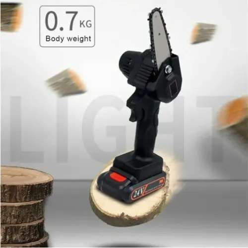 24V Mini Electric Chainsaw Rechargeable Lithium Battery Portable Electric Saw  mini handheld lithium