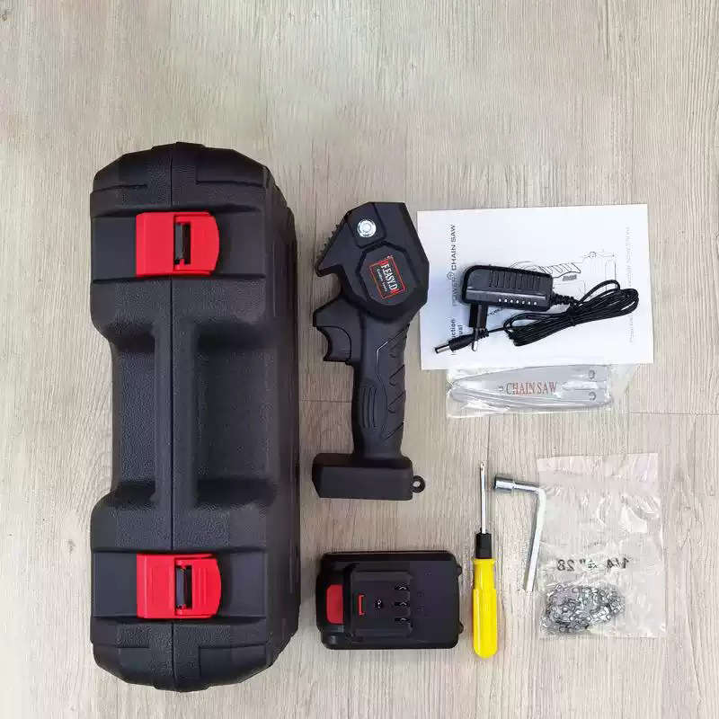 24V Mini Electric Chainsaw Rechargeable Lithium Battery Portable Electric Saw  mini handheld lithium