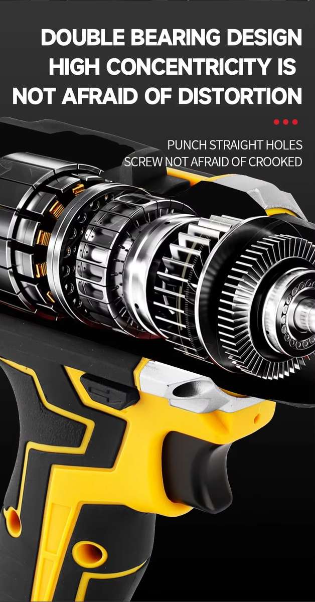 Tools cordless electric impact drill Multi-functional Household Cordless Drills & Screwdriver Impact