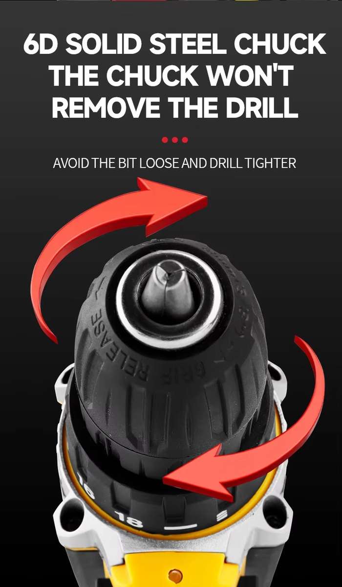 Tools cordless electric impact drill Multi-functional Household Cordless Drills & Screwdriver Impact