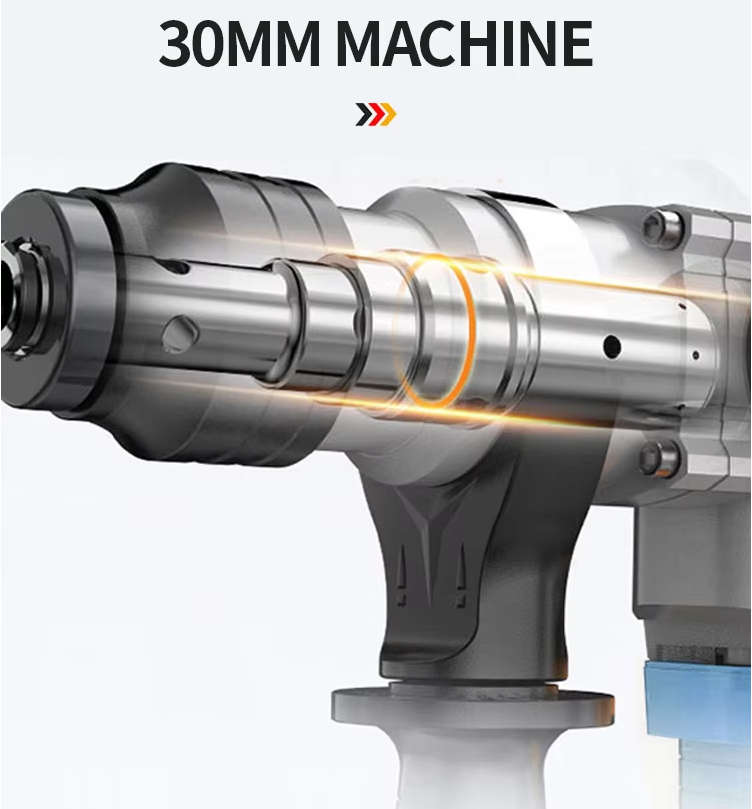 Cordless Brushless Electric  Variable Speed Hammer Drill Concrete Broken Hammer Rock Drilling